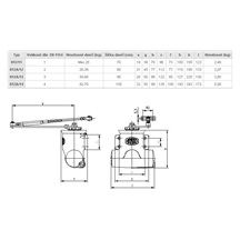Zavírač R 12A/12 zlatý 20-38kg
