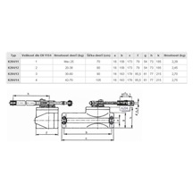 Zavírač K 204/14 stříbrný 42-70kg