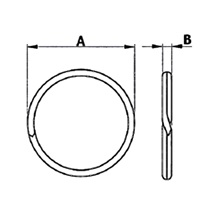 Kroužek klíčový40615/40 Ni  bal.100