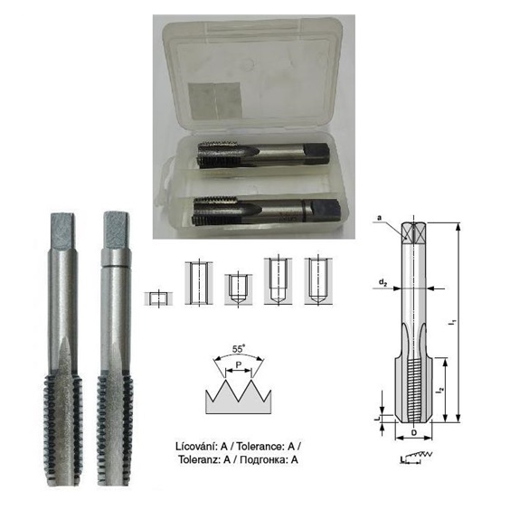 Závitník 3012 G1/8" III NO