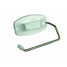 Držák WC papíru kovový bílý