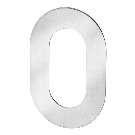 Číslo fasádní 0      nerez   výška číslice 12cm