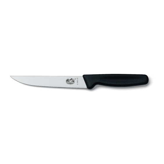 Nůž kuchyňský 18cm černý plast