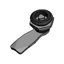 Zámek rozváděčový Z31 Zn trojhran 9mm 03.1363.24 černý lak