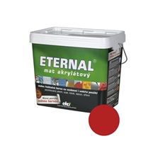 Eternal mat akrylátový univerzální barva na dřevo kov beton, 07 červenohnědá, 10 kg