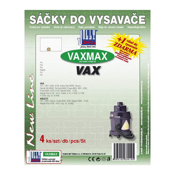 Sáčky do vysavače VAX MAX látkový sáček
