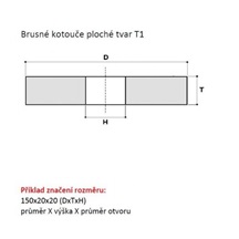 Kotouč brusný 200x20x51 A98    40J9V 413617363.09