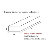 Kámen obdélníkový 25x50x200 C48    40K9V 645310555