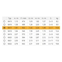 Schůdky Al 7  oboustranné FORTE 9417 /s madlem/