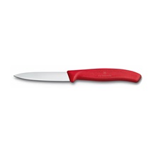 Nůž na zeleninu  8cm plast červený