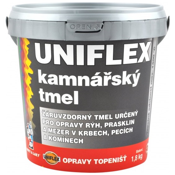 Tmel Uniflex kamnářský tmel, žáruvzdorný tmel, 1,8 kg