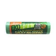 Sáčky na odpad s pask. 60L/10ks EKO zelený