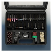 Příslušenství pro přímou brusku 100ks v kurf.