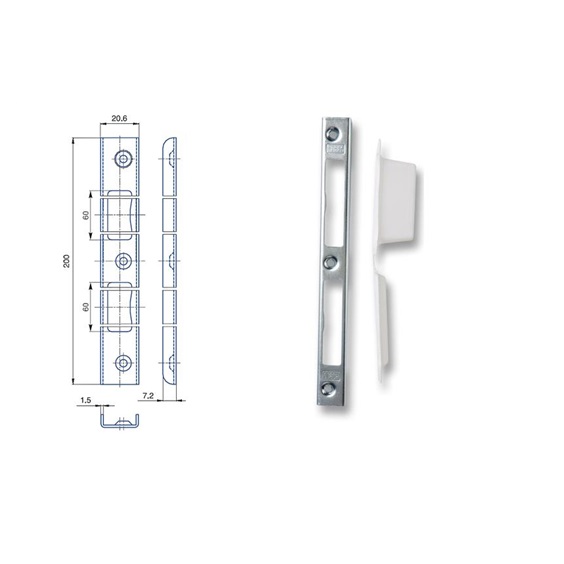 Protiplech K193 univerzální   Zn bílý