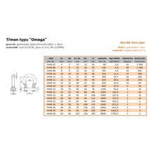 Třmen obloukový typ Omega 16 4448.16