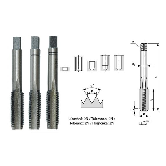 Závitník 3015 UNF 1/2-20 III NO