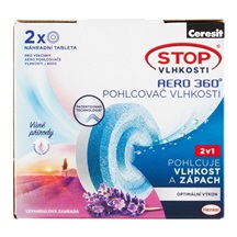 Pohlcovač vlhkosti Ceresit aero -náhradní tablety 2x 450 g LEVANDULE