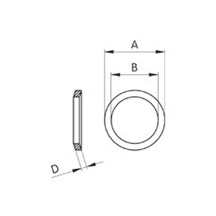 Kroužek pod závěs 10 odmaštěný  bal.100