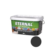 Eternal mat akrylátový univerzální barva na dřevo kov beton, 04 tmavá šedá, 5 kg