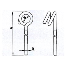 Hák houpačkový 57201       90   Zn bal.50