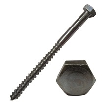 Vrut do dřeva 12x80   BZn 6-hranná hlava DIN 571