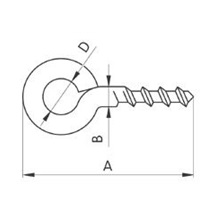 Očko závitové 40 zavřené 1870/40    Zn      bal.200