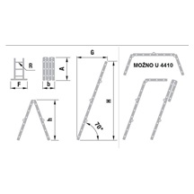 Žebřík kloubový   4413-123/236/463