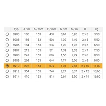 Žebřík dvojitý A 8910 2x10 štafle/284cm