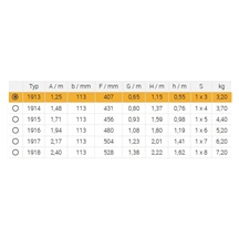Schůdky AL 3 příčky 1913/150kg