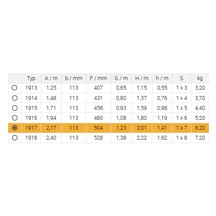 Schůdky AL 7 příček 1917/150kg