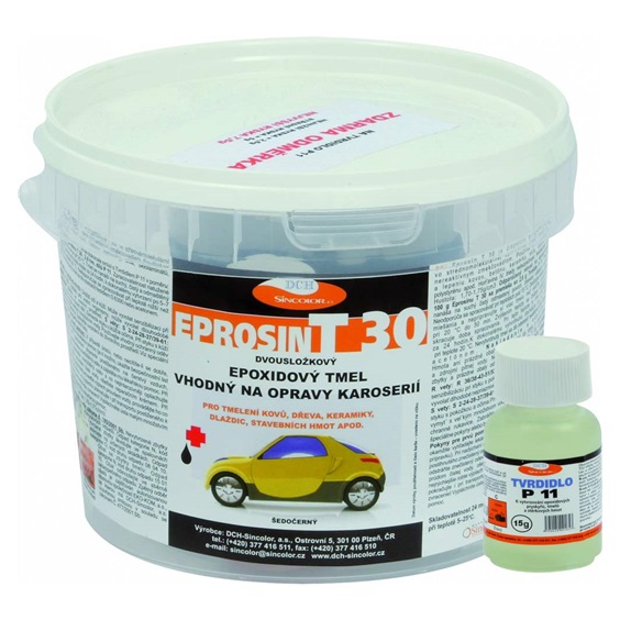 Eprosin T-30 epoxidový tmel vhodný na opravy karoserií + tvrdidlo, 400 g