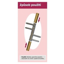 Návlek dveřní TRIO 15 ABS čočkový Ms satén  plastový