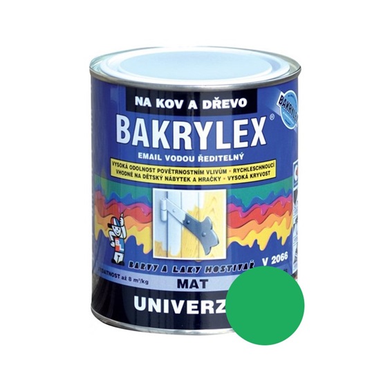 BAKRYLEX MAT 0530 zelená 0,7kg, na kov a dřevo