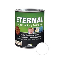 Eternal mat akrylátový univerzální barva na dřevo kov beton, 01 bílá, 700 g