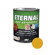 Eternal mat akrylátový univerzální barva na dřevo kov beton, 05 žlutá, 700 g