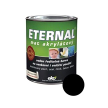 Eternal mat akrylátový univerzální barva na dřevo kov beton, 13 černá, 700 g