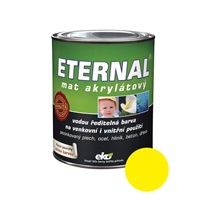 Eternal mat akrylátový univerzální barva na dřevo kov beton, 17 žlutá, 700 g