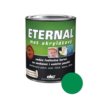 Eternal mat akrylátový univerzální barva na dřevo kov beton, 22 tmavě zelená, 700 g