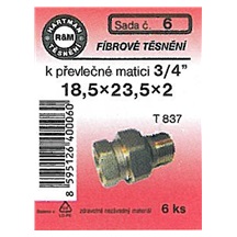 Těsnění fíbr. 18,5x23,5x2 k převl.mat.3/4"
