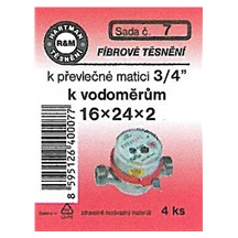 Těsnění fíbr. 16x24x2   . k převl.mat.3/4"