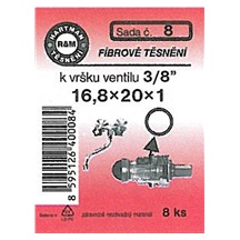 Těsnění fíbr. 16,8x20x1 . k tělu vršku 3/8"