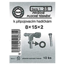 Kroužky pryž.pl.8x15x2  . k přip.had.3/8"