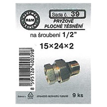 Kroužky pryž.pl.15x24x2 . 1/2"