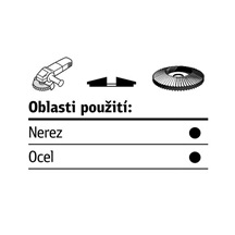 Talíř lamelový 150x22/40 SMT 624 na ocel a nerez