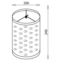 Buben řezačky - válcový NEREZ-INOX