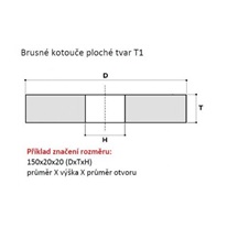 Kotouč brusný 200x32x51 A99B   60K9V 413518454