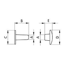 Nýt dutý dvojdílný 40370 3,5x10 Ni bal.5000