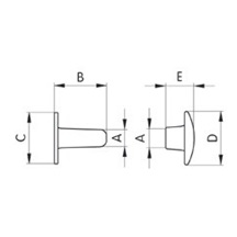Nýt dutý dvojdílný 20Z   2,5x6    Ni  bal.2000