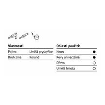 Kotouč lamelový 80x40x6  80 KM613 na kov a dřevo