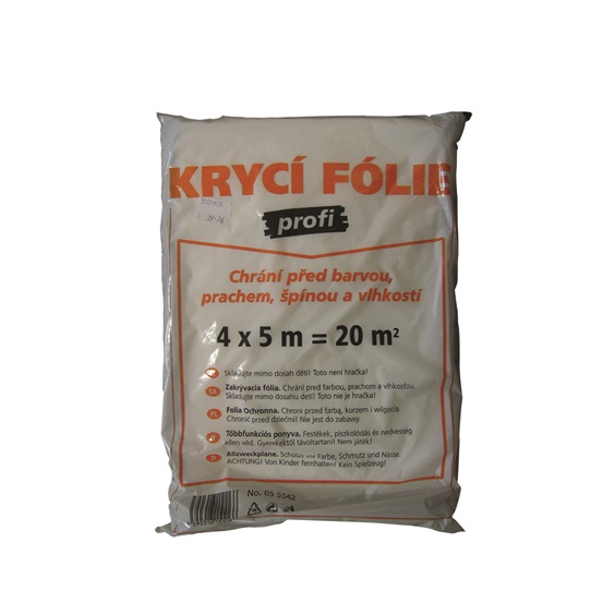 Folie zakrývací 4x5m   Profi 10my